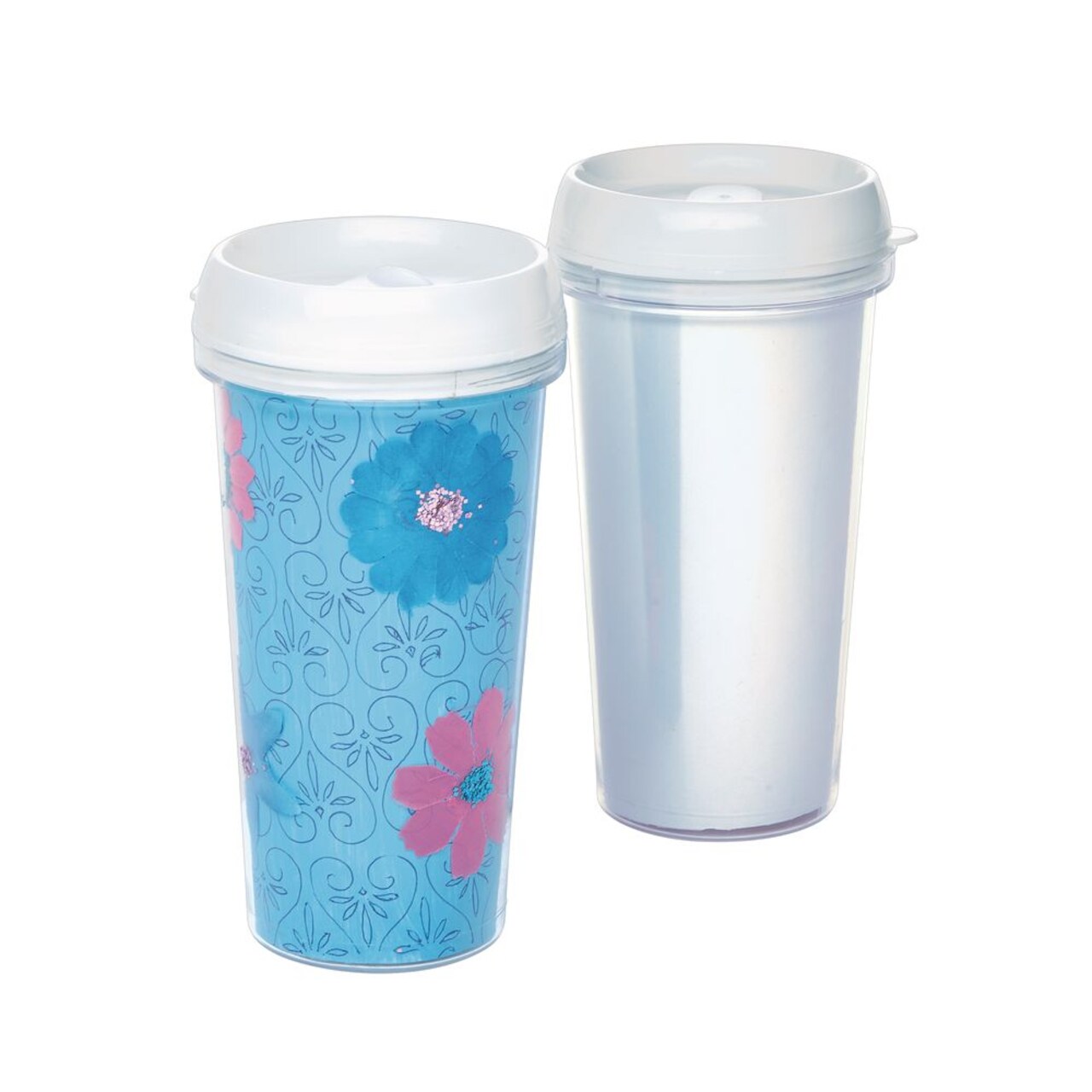 Colorations Decorate Your Own Travel Mugs, Set of 24, Washable, Travel Mug, Fun Way to Personalize